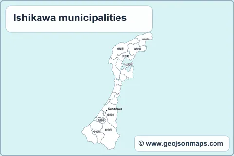 Preview of Ishikawa municipalities map