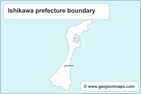 Preview of Ishikawa prefecture boundary map
