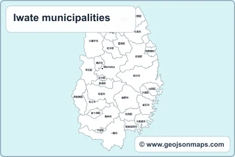 Preview of Iwate municipalities map