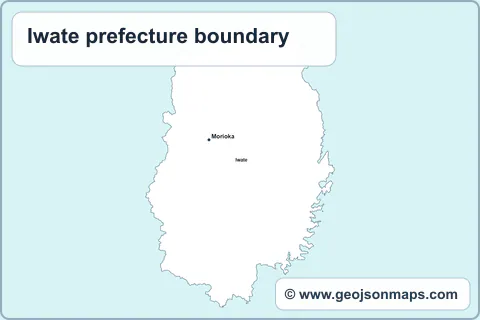 Preview of Iwate prefecture boundary map