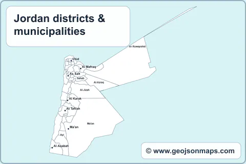 Preview of Jordan districts & municipalities map