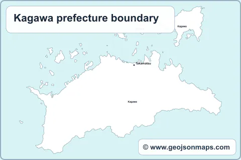 Preview of Kagawa prefecture boundary map