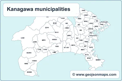 Preview of Kanagawa municipalities map