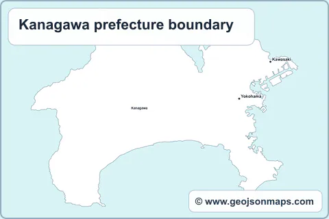 Preview of Kanagawa prefecture boundary map