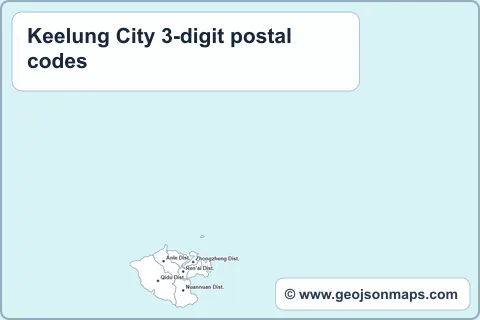 Preview of Keelung City 3-digit postal codes map