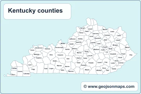 Preview of Kentucky counties map