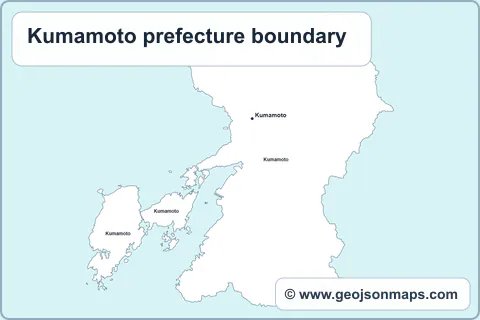 Preview of Kumamoto prefecture boundary map