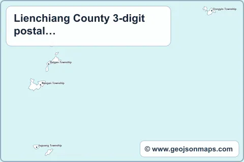 Preview of Lienchiang County 3-digit postal codes map