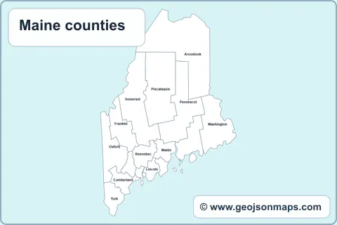 Preview of Maine counties map