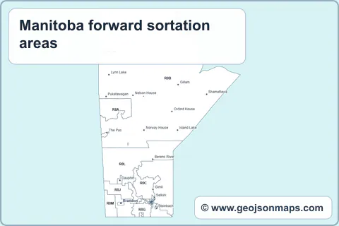 Preview of Manitoba forward sortation areas map