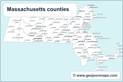 Preview of Massachusetts counties map