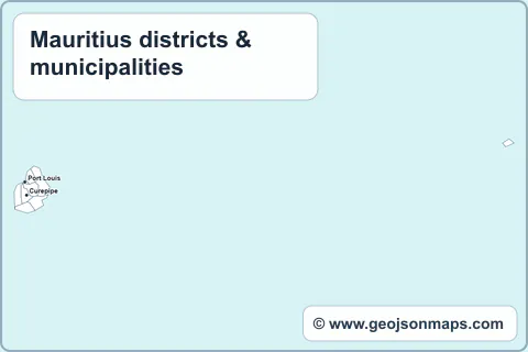 Preview of Mauritius districts & municipalities map