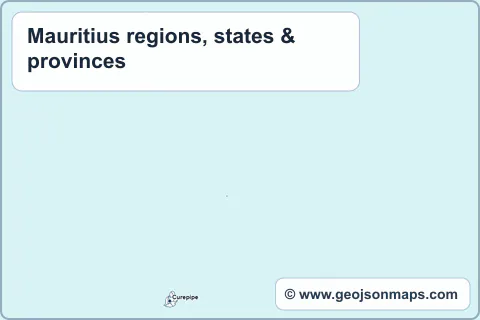 Preview of Mauritius regions, states & provinces map