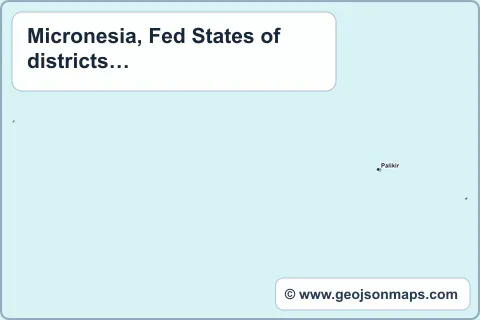 Preview of Micronesia, Fed States of districts & municipalities map