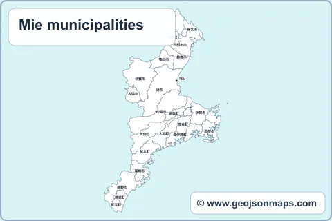 Preview of Mie municipalities map