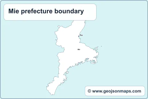 Preview of Mie prefecture boundary map