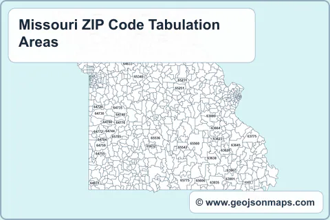 Preview of Missouri ZIP Code Tabulation Areas map