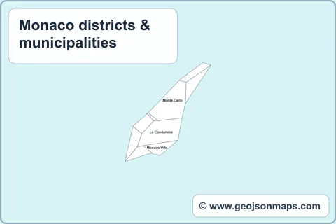 Preview of Monaco districts & municipalities map