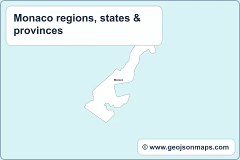 Preview of Monaco regions, states & provinces map
