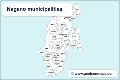 Preview of Nagano municipalities map
