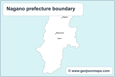 Preview of Nagano prefecture boundary map