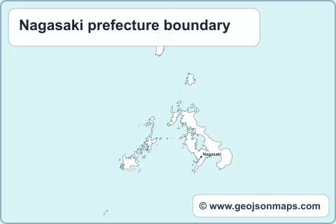 Preview of Nagasaki prefecture boundary map