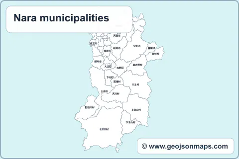Preview of Nara municipalities map