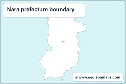 Preview of Nara prefecture boundary map