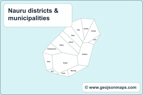 Preview of Nauru districts & municipalities map