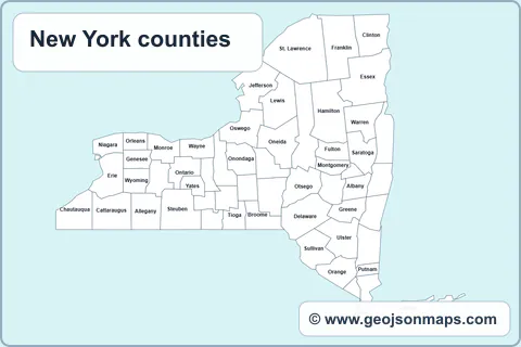 Preview of New York counties map