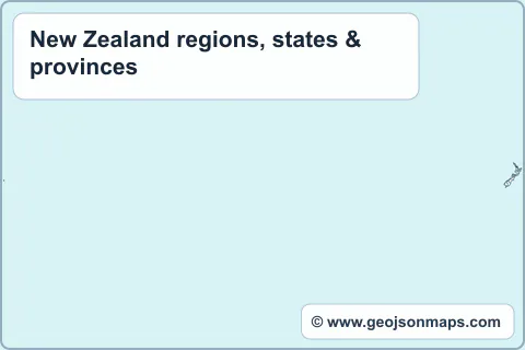 Preview of New Zealand regions, states & provinces map