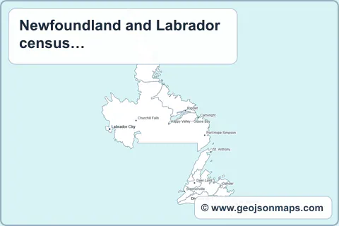 Preview of Newfoundland and Labrador census divisions map