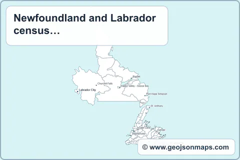 Preview of Newfoundland and Labrador census subdivisions map