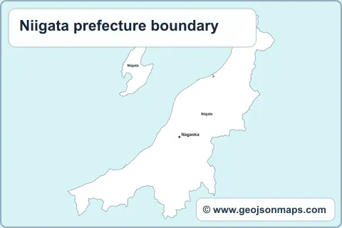 Preview of Niigata prefecture boundary map