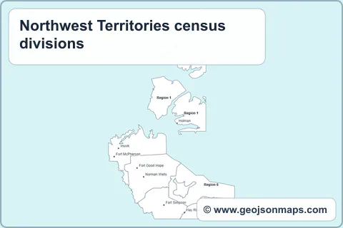 Preview of Northwest Territories census divisions map