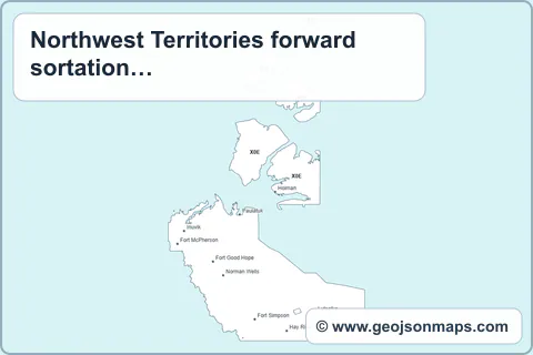Preview of Northwest Territories forward sortation areas map
