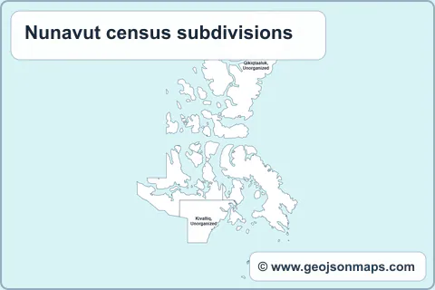 Preview of Nunavut census subdivisions map