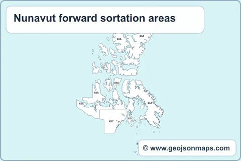 Preview of Nunavut forward sortation areas map