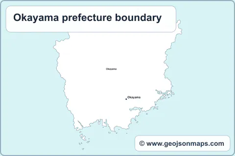 Preview of Okayama prefecture boundary map
