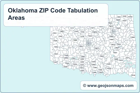 Preview of Oklahoma ZIP Code Tabulation Areas map