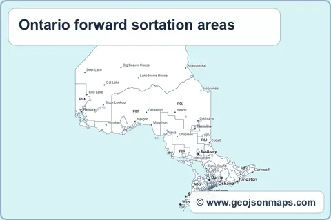 Preview of Ontario forward sortation areas map