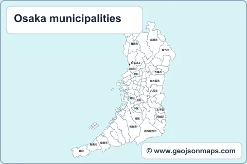 Preview of Osaka municipalities map