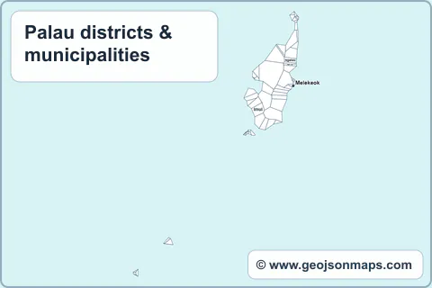 Preview of Palau districts & municipalities map