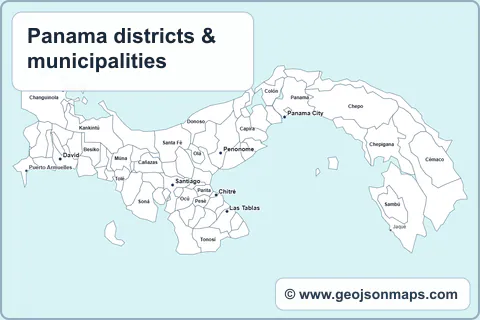 Preview of Panama districts & municipalities map
