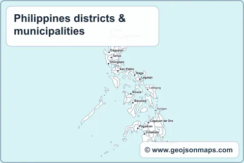 Preview of Philippines districts & municipalities map