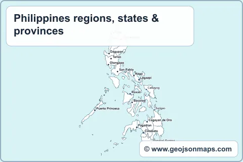 Preview of Philippines regions, states & provinces map