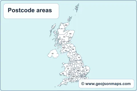 Preview of Postcode areas map