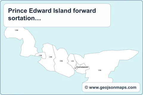 Preview of Prince Edward Island forward sortation areas map