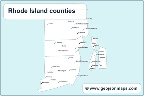 Preview of Rhode Island counties map