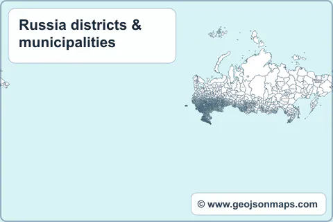 Preview of Russia districts & municipalities map